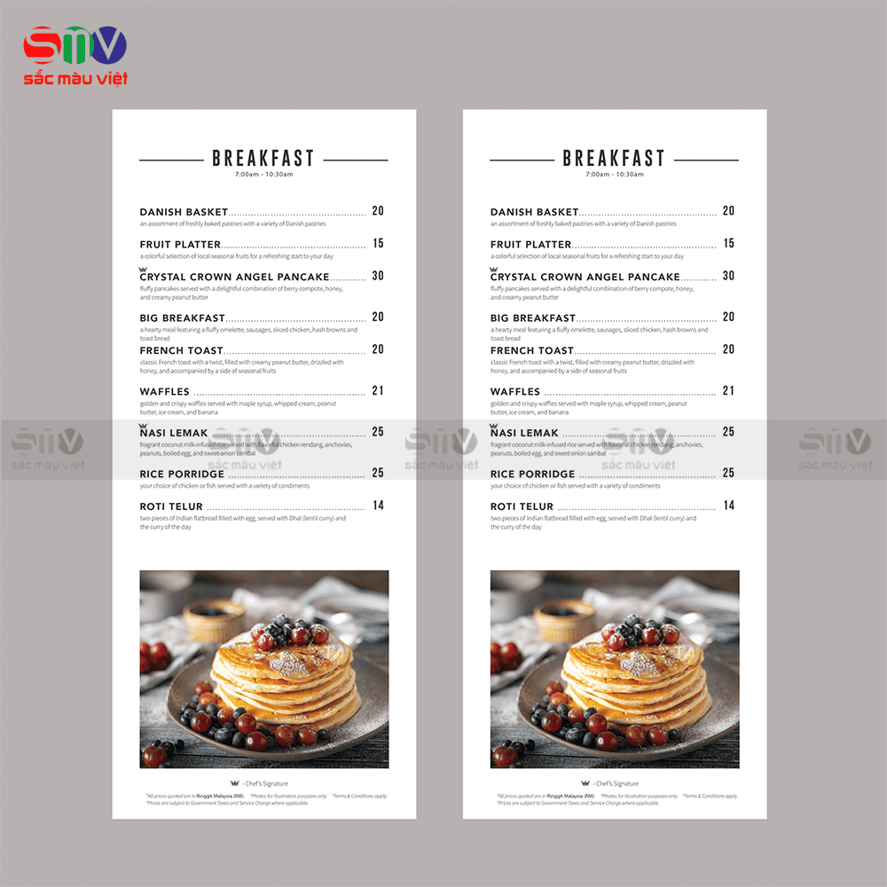 11+ mẫu menu khách sạn nên tham khảo