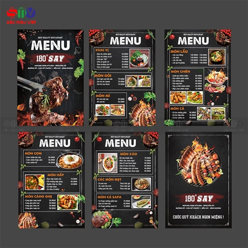 Báo giá in menu quán nhậu bền đẹp giá rẻ số 1 Hà Nội