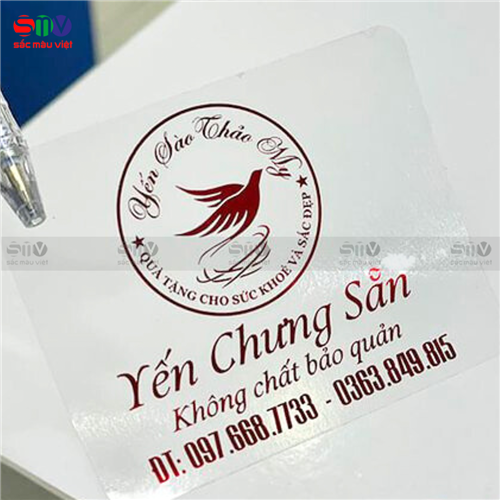 Báo giá in tem decal nhựa trong suốt mới nhất 2024, cập nhật ngay!