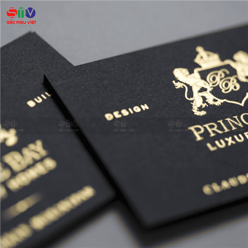 In card visit ép kim sang - Nâng tầm hình ảnh thương hiệu