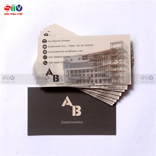 In card visit ngành xây dựng: 4 Lưu ý khi in  