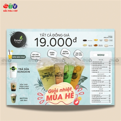 In menu trà sữa đẹp liền tay kẻo mất ngay 4 lợi ích lớn