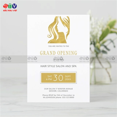 In thiệp khai trương spa mọi số lượng - free 100% thiết kế 