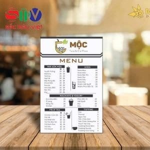 Menu đứng là gì? Dịch vụ in menu đứng khổ dọc giá rẻ miễn phí thiết kế