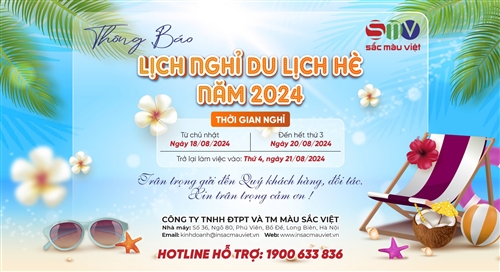 LỊCH NGHỈ TEAMBUILDING HÈ 2024 - SMV TRÂN TRỌNG THÔNG BÁO!