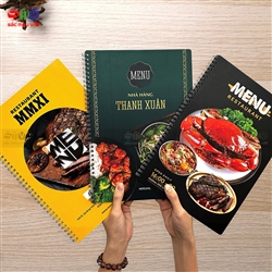 5 lý do nên in dùng menu đóng cuốn lò xo