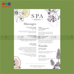 In menu spa giá rẻ các loại - Chỉ từ 300 đ/c