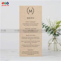 Lưu ý gì khi in dùng menu giấy kraft? 